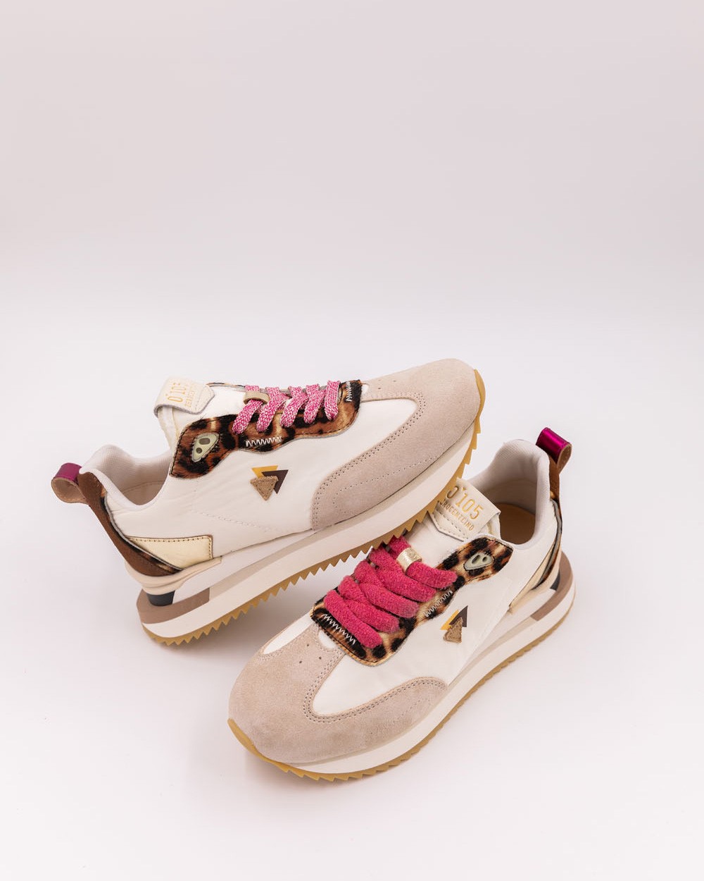 0-105 - Leopard brown running shoes - LENOX LEO GOLD