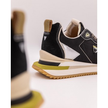 Black running shoes