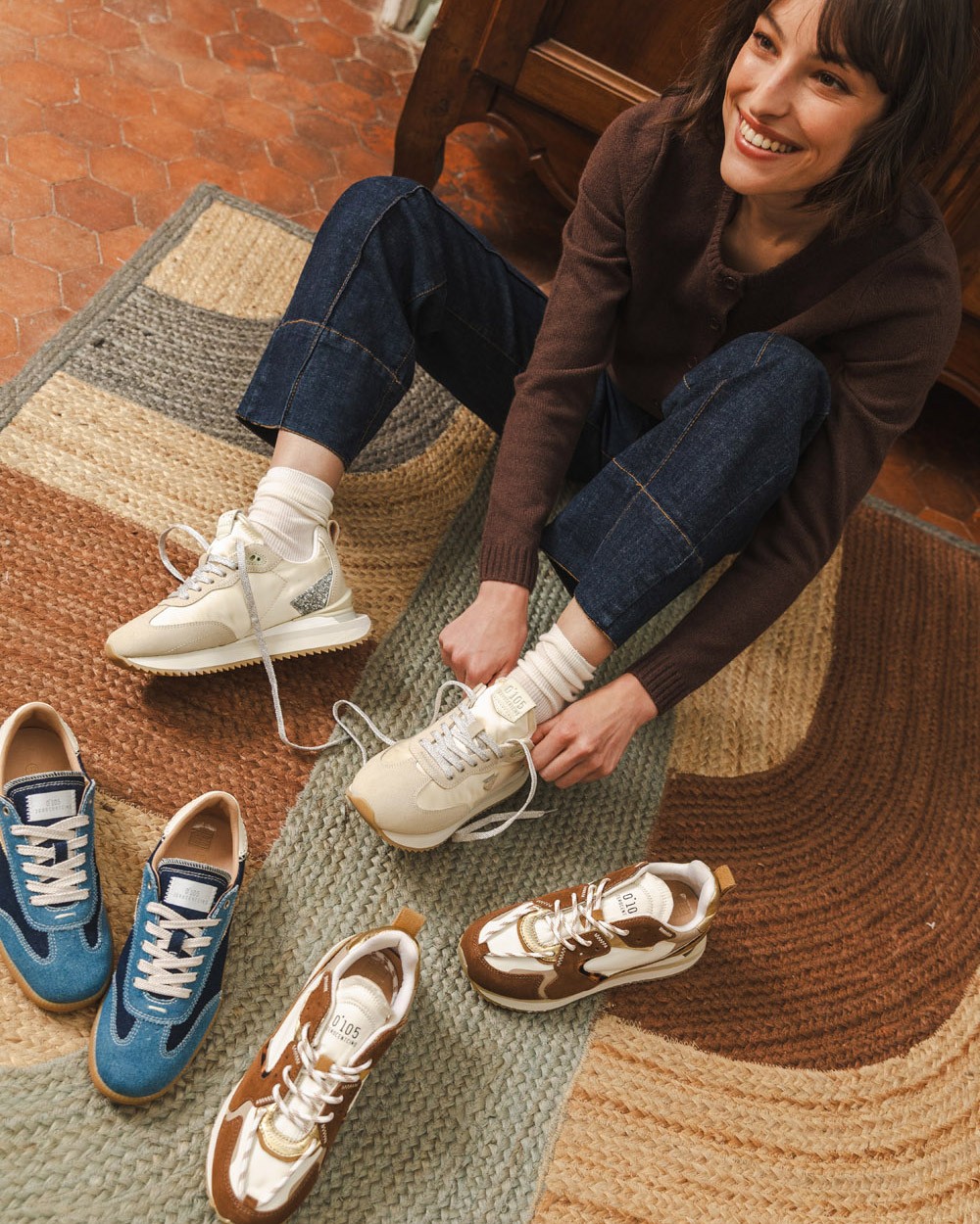 0-105 - Cream running shoes - LENOX SWEET